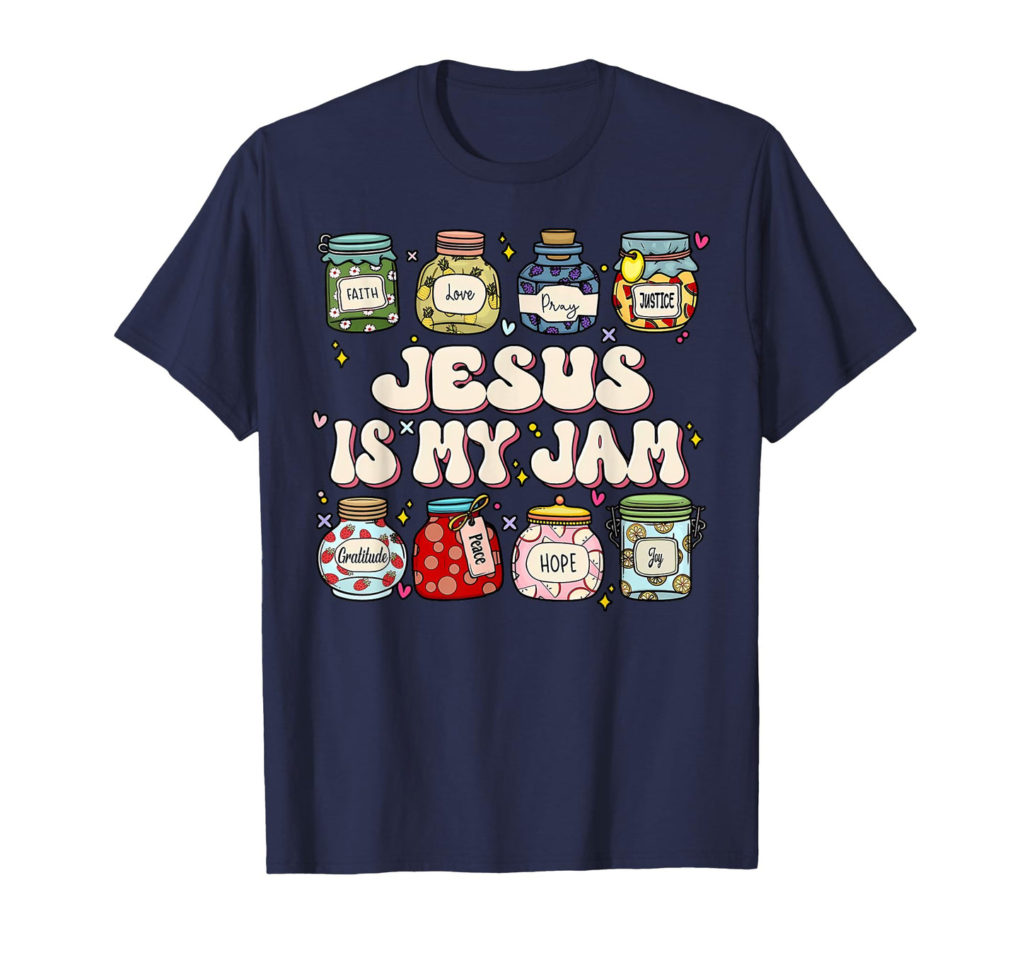 Jesus Is My Jam Christian Faith Religious Christ Women Kids T-Shirt