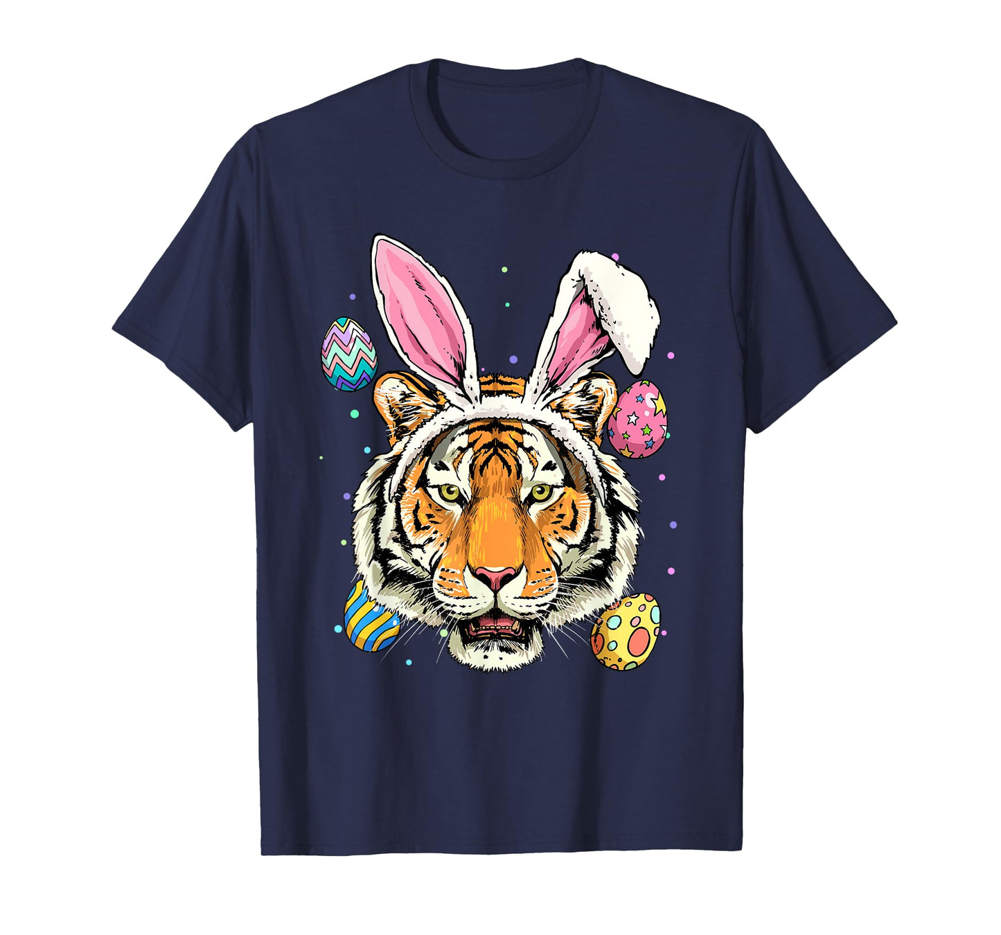 Easter Bunny Tiger Shirt Easter Egg Animal Face Tiger Lover T-Shirt