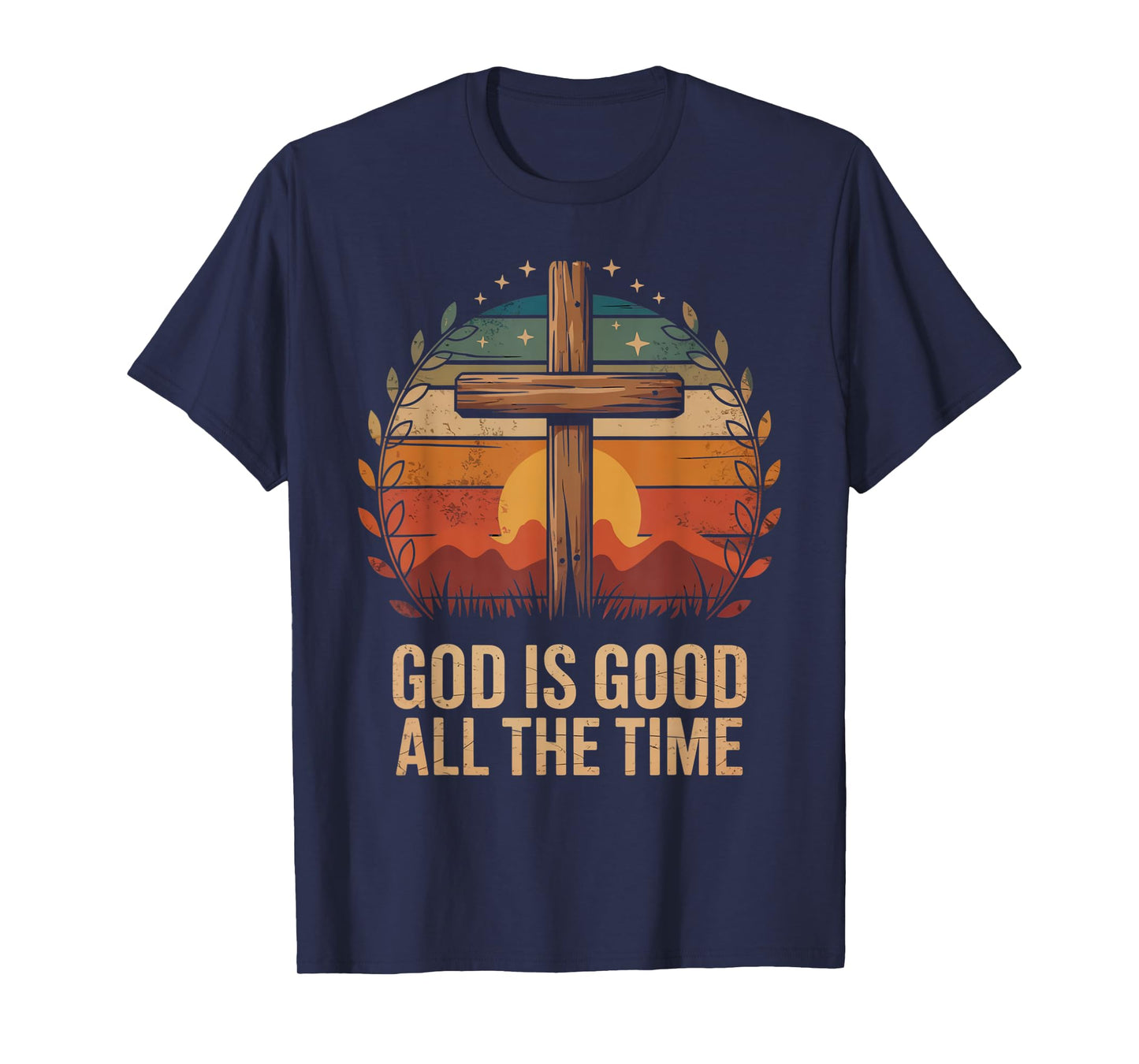 Vintage Retro Christian God is Good All The Time Jesus T-Shirt