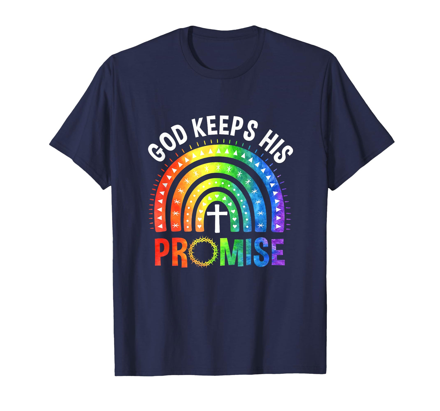God Keeps His Promise Rainbow LGBT Christian Bible Religious T-Shirt