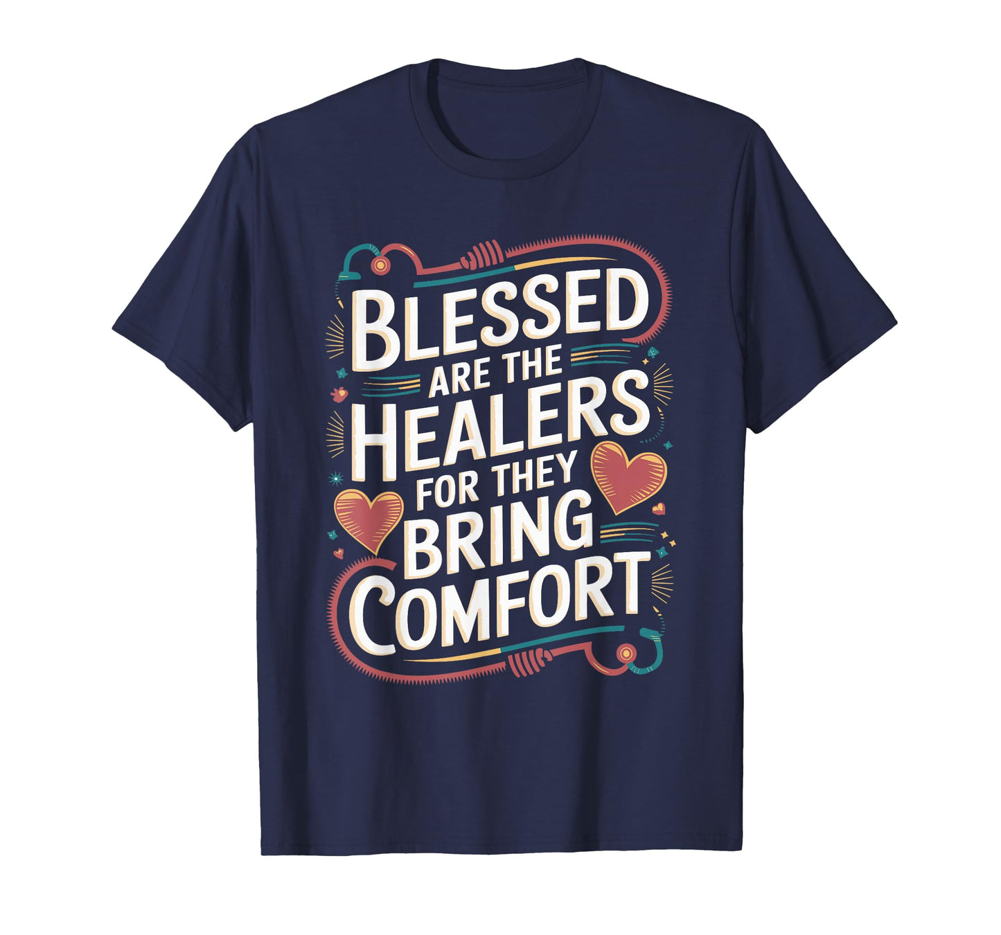 Blessed Healer Matthew 5:4 Bow Design T-Shirt