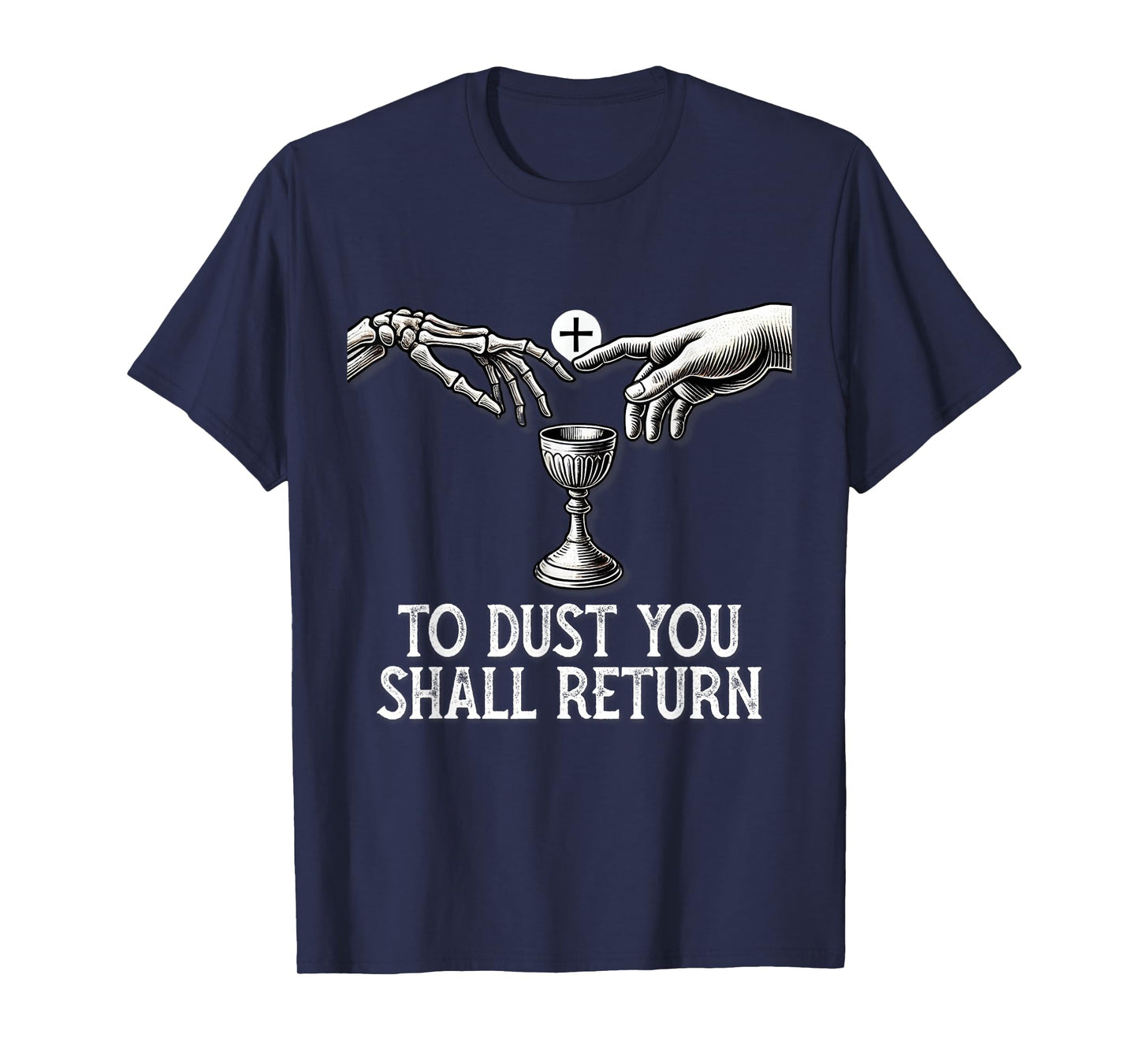 Memento Mori Catholic Eucharist Traditional Latin Mass Skull T-Shirt