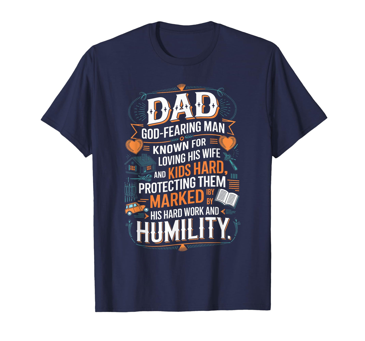 Christian Dad Definition God Religious Roman Catholic Father T-Shirt