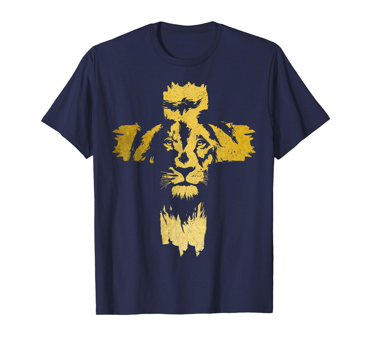 Christian Lion Cross Bible Jesus Religious T-Shirt