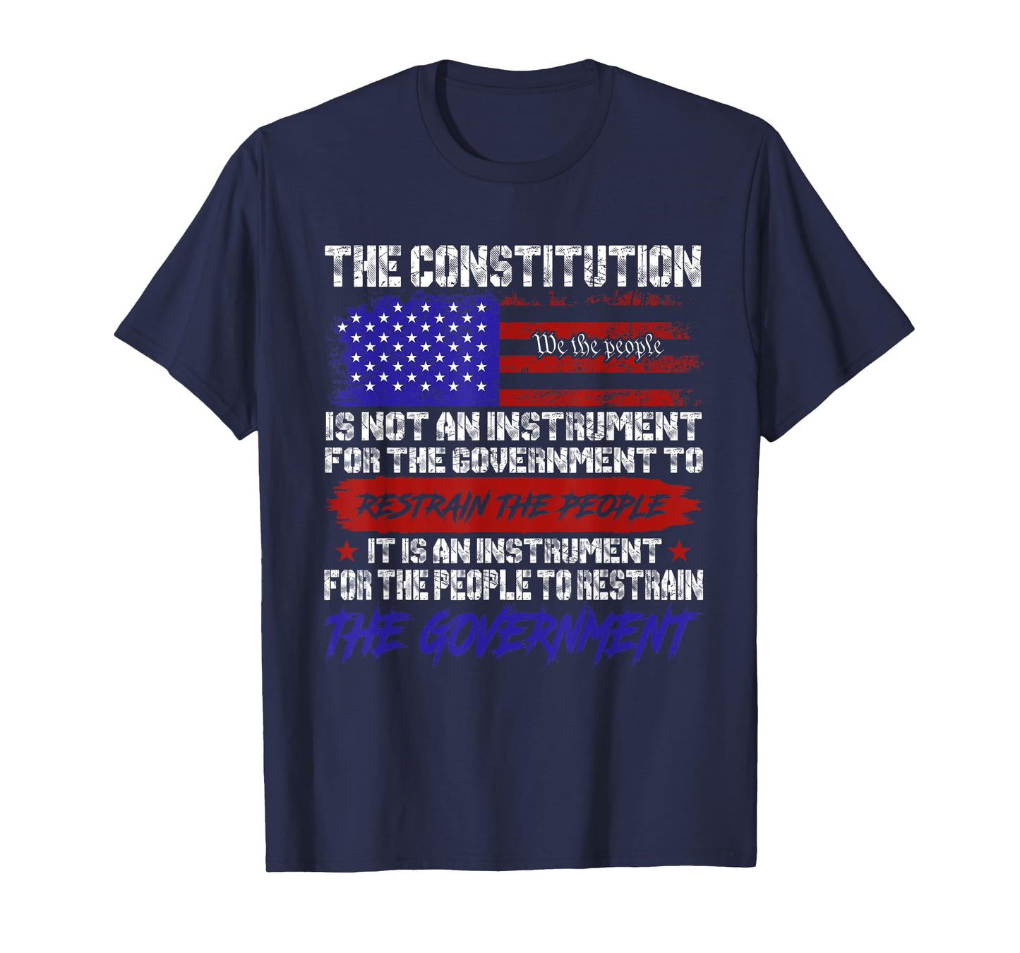 Patriotic Constitution Quote USA Flag Tee T-Shirt