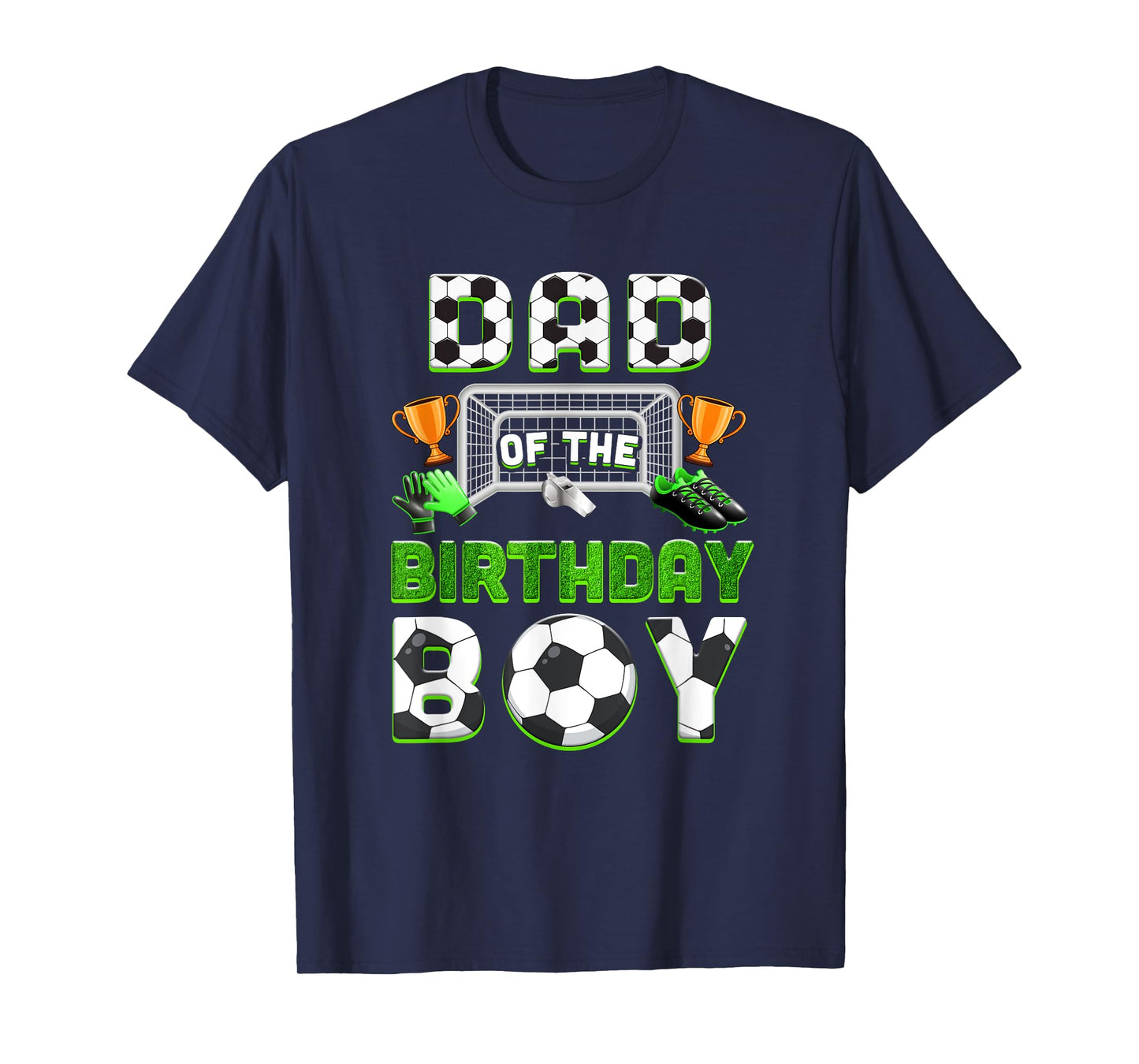 Dad Of The Birthday Boy Soccer Family Matching Party T-Shirt
