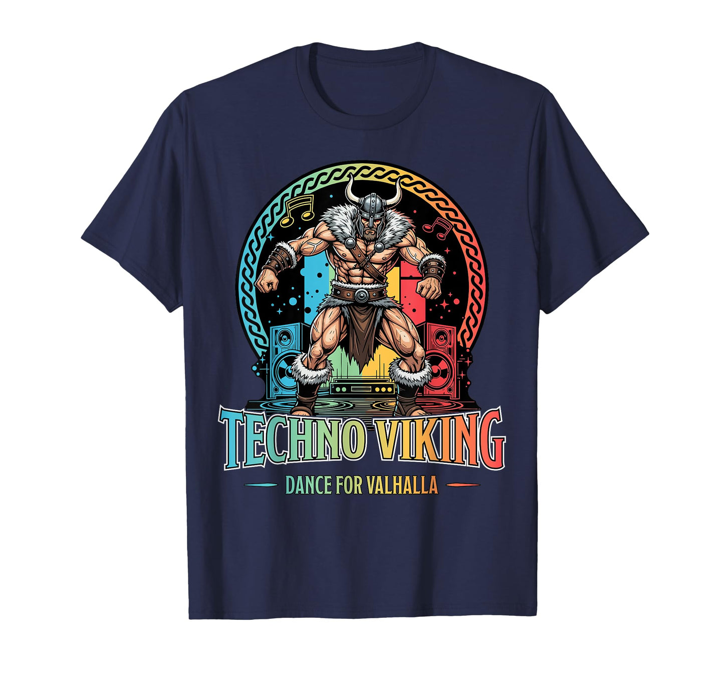 Techno Viking Dance for Valhalla Funny Party Design T-Shirt