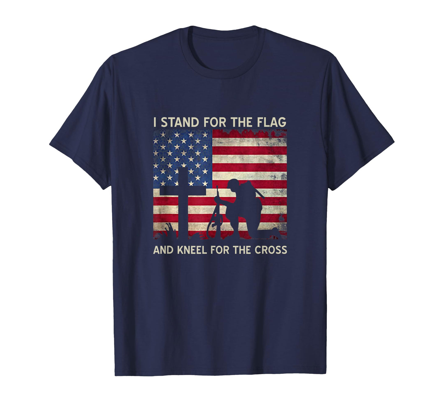 I Stand For The Flag And Kneel For The Cross Gift T-Shirt