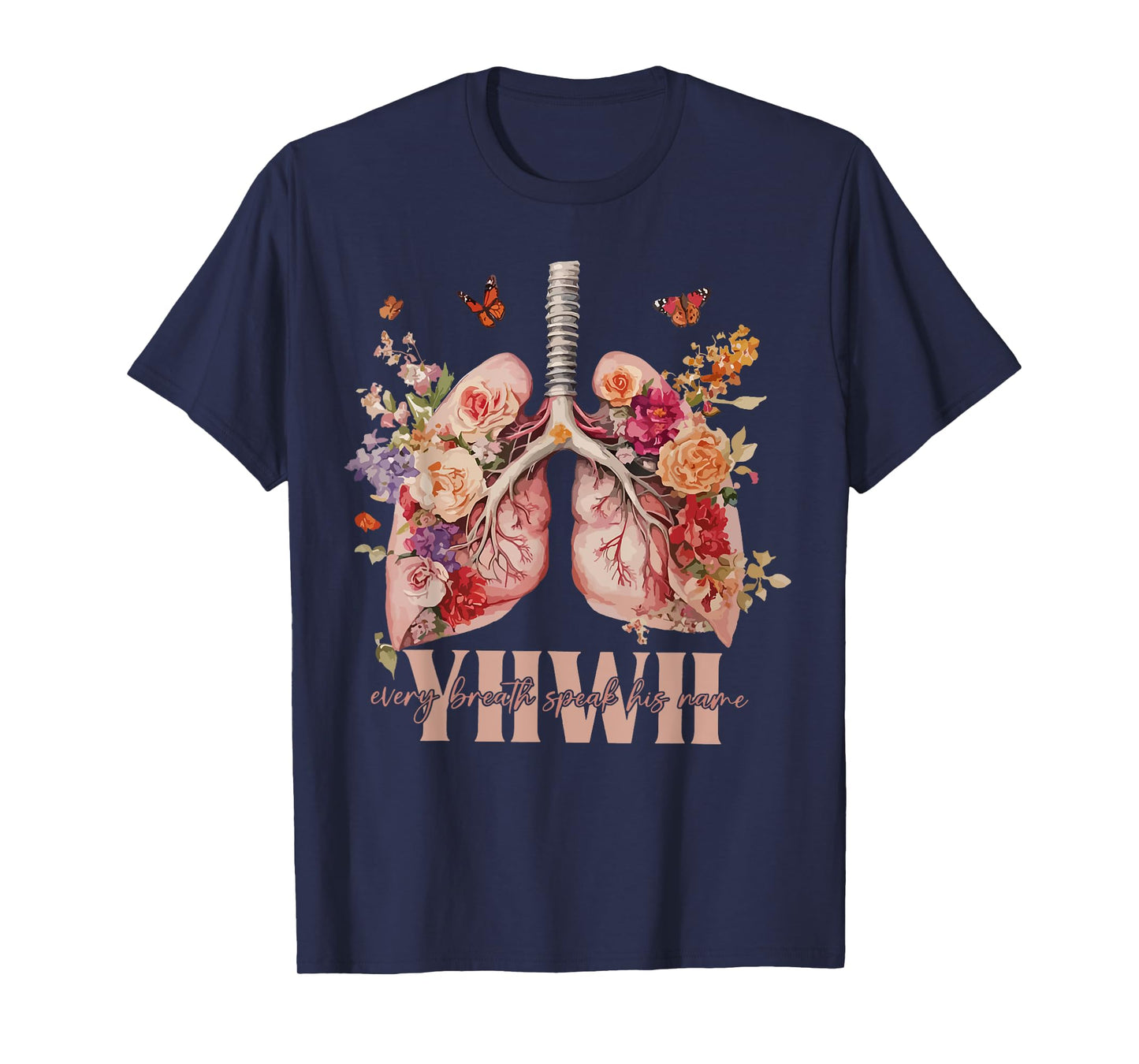 YHWH Lungs Christian Breath Speaks His Name T-Shirt