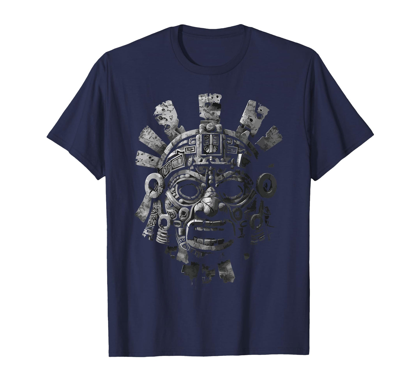 Aztec God Aztec Culture Mayan Indigenous Tlaloc Statue T-Shirt