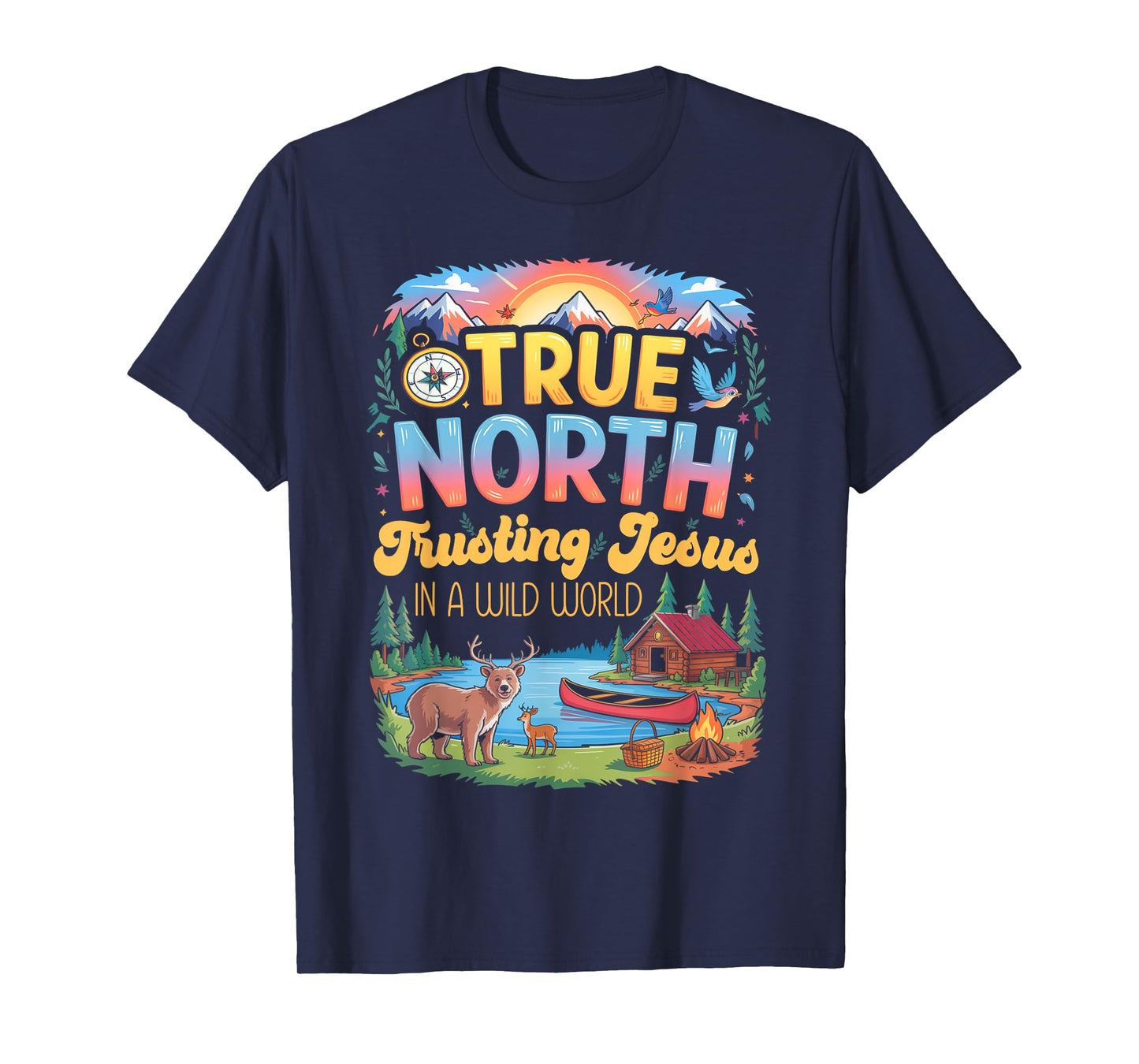 VBS 2025 True North Trusting Jesus Christian Summer T-Shirt