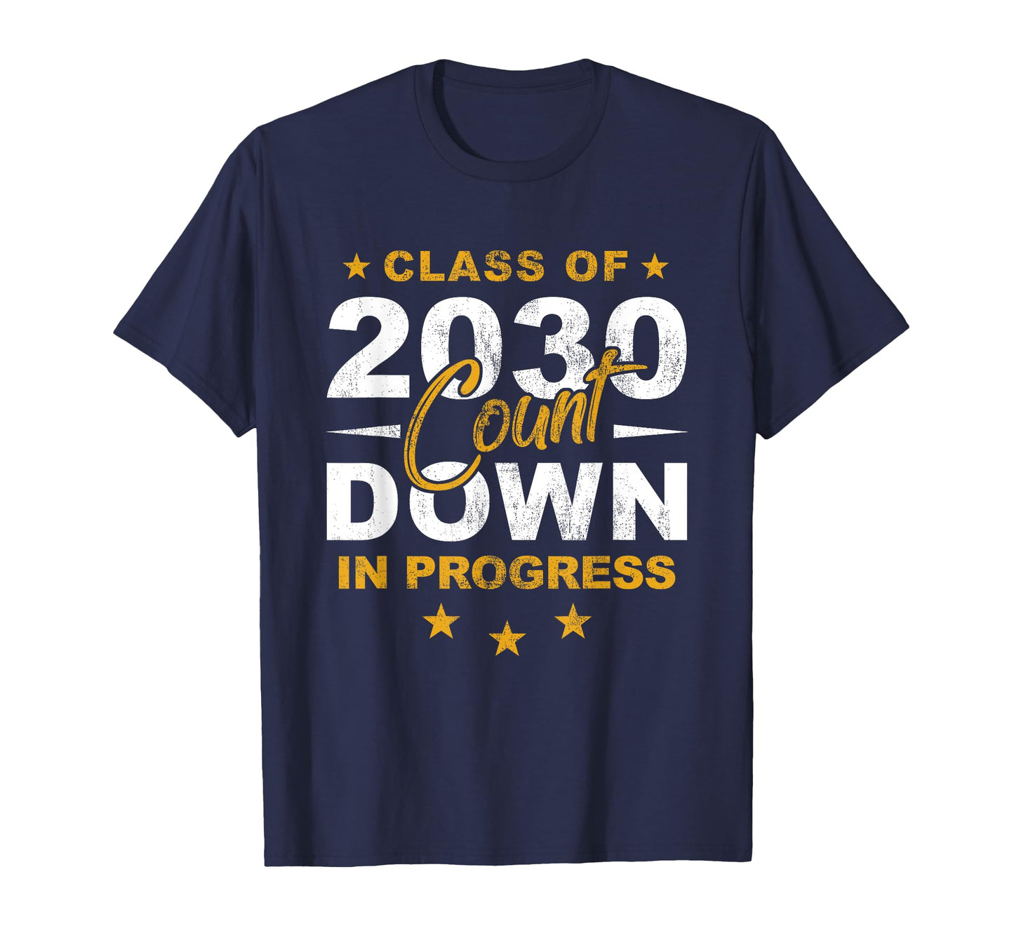 Class Of 2030 Count Down Graduating Fun First Day 8th Grader T-Shirt