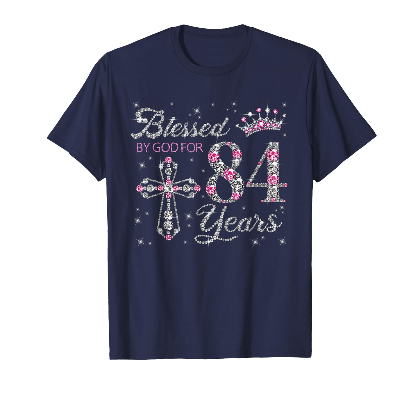 Blessed by God For 84 Years Old 84th Birthday Gift For Women T-Shirt