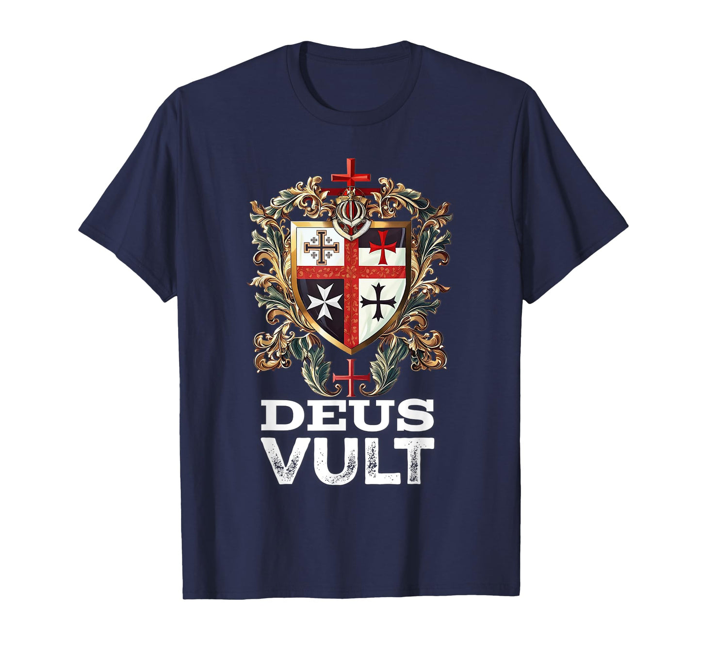 Catholic Knight Templar Crusader Cross Latin T-Shirt