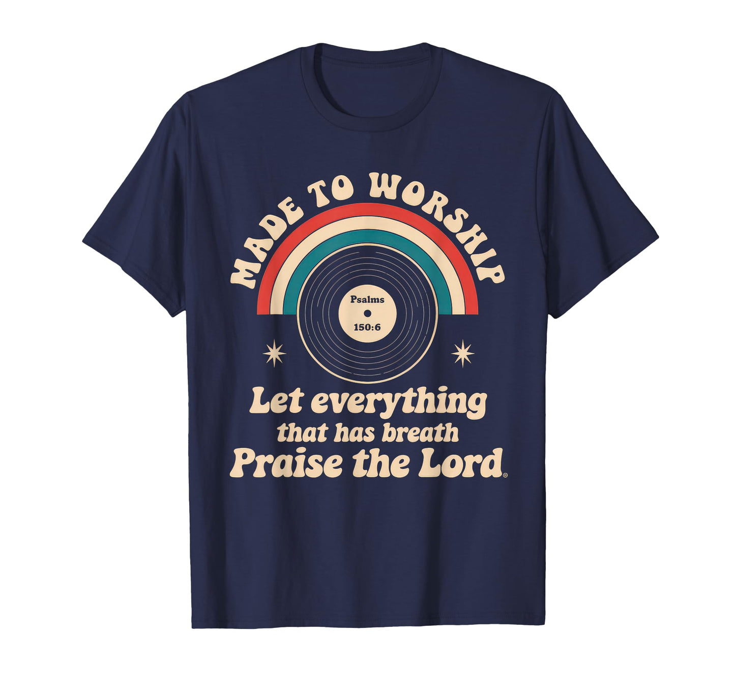 Worship Tshirt Christian Music Retro Cassette Psalms 150:6 T-Shirt