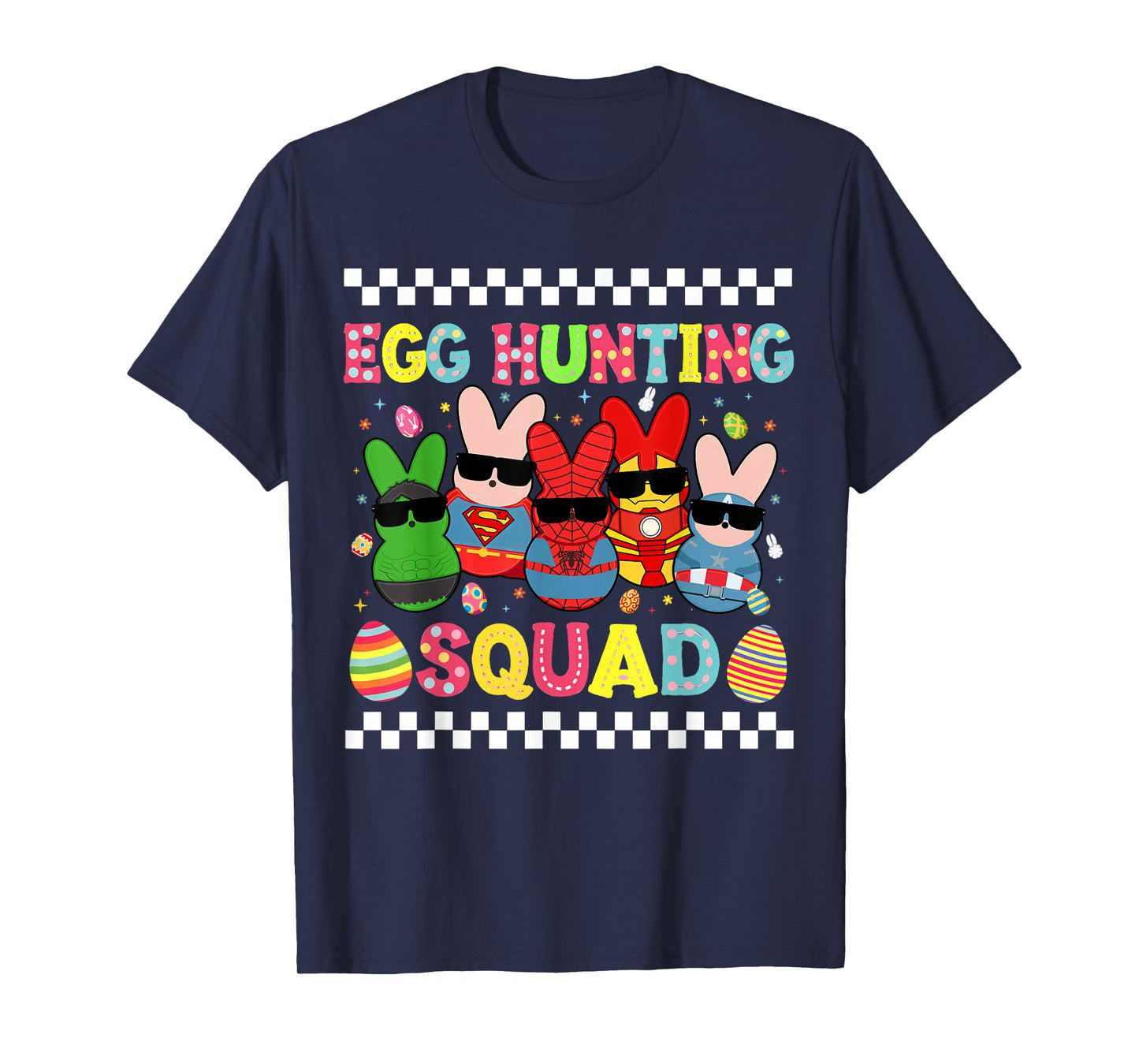 Happy Easter Bunny Egg Hunting Squad Crew Family Boy Girl T-Shirt