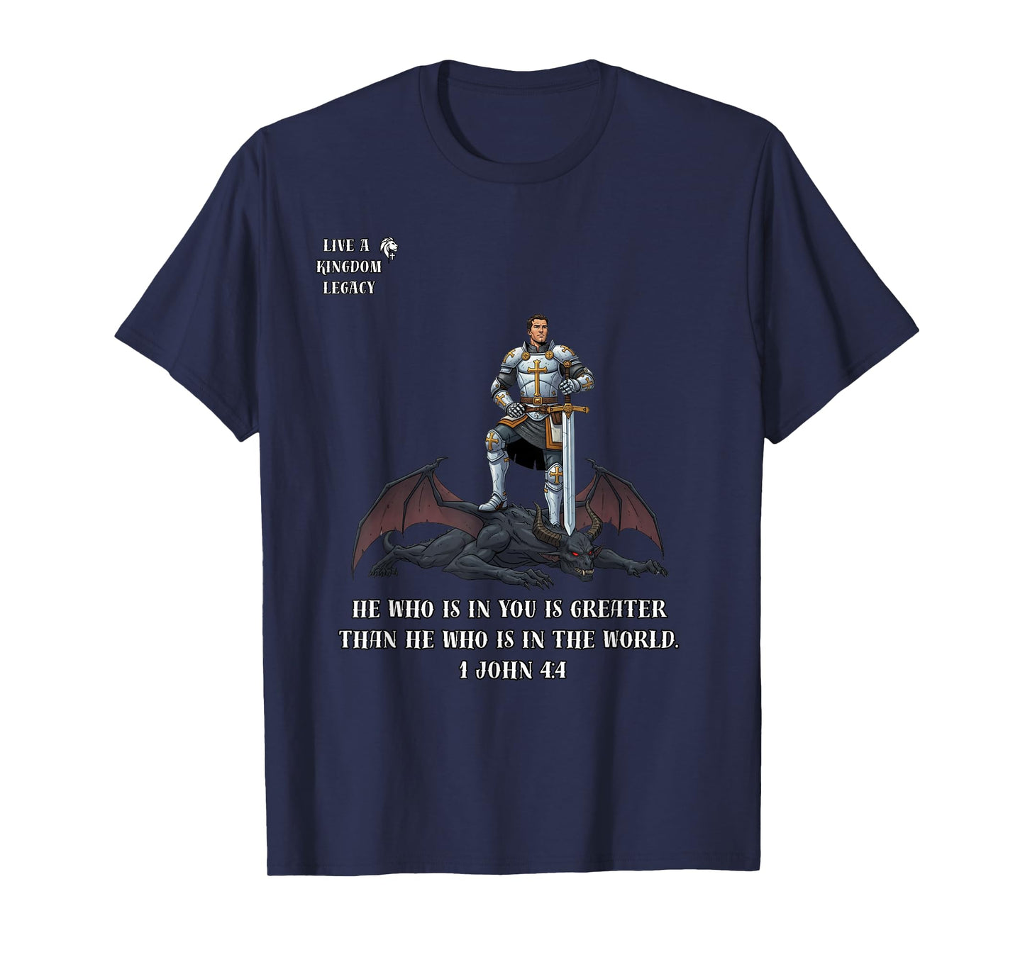 Greater is He in US - 1 John 4:4 T-Shirt