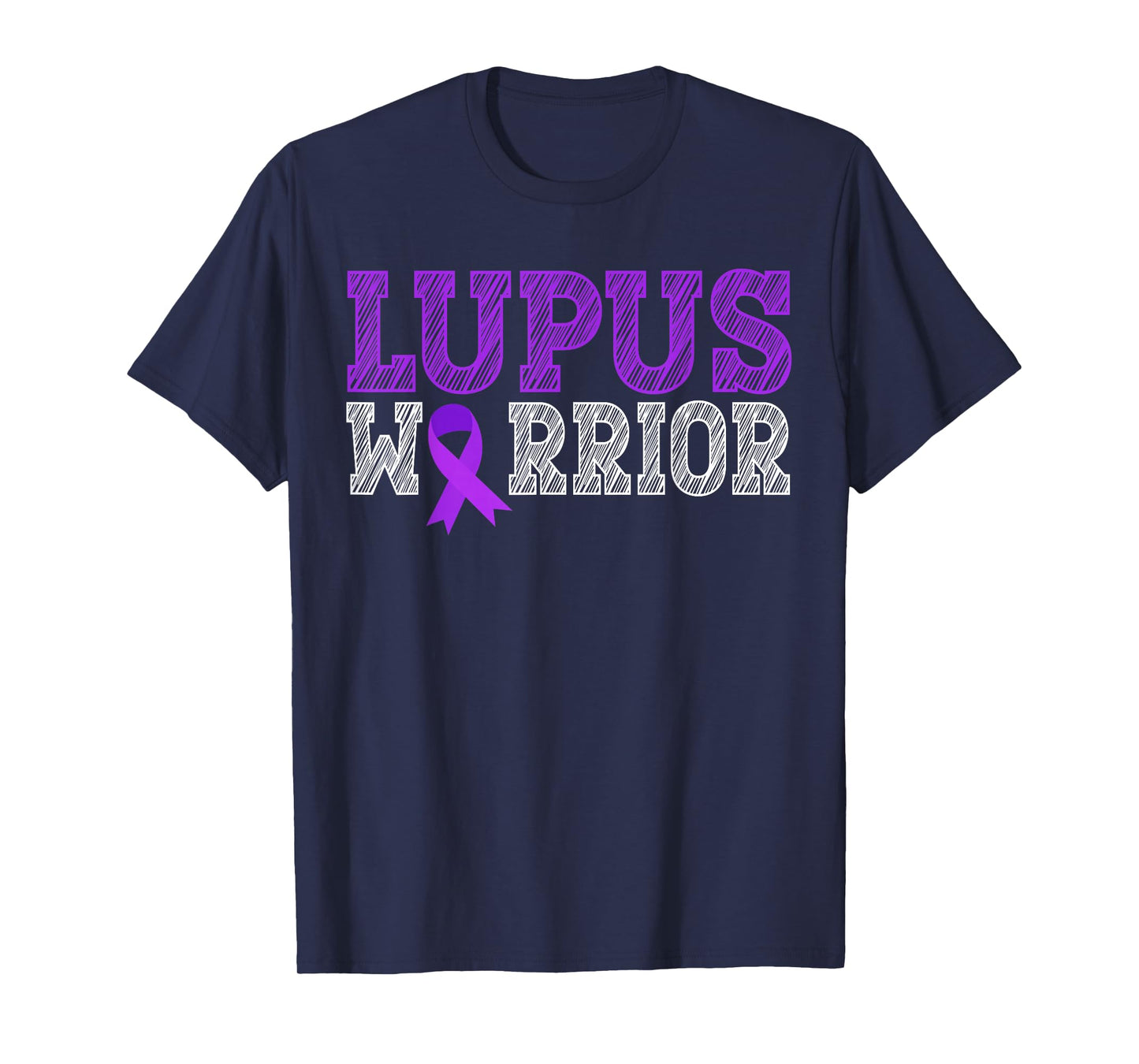 Lupus Warrior Purple Ribbon Lupus Awareness Month for Women T-Shirt