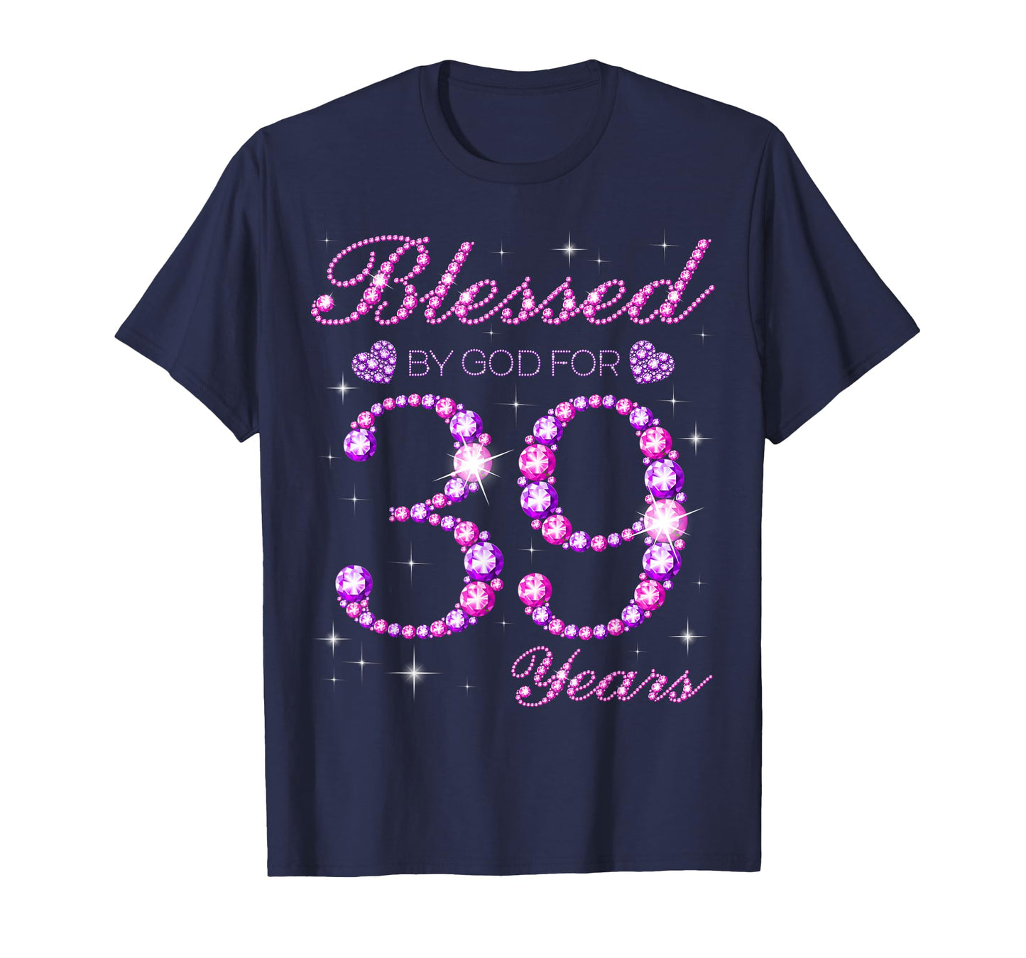 Blessed by God for 39 Years Old 39th Birthday Party T-Shirt