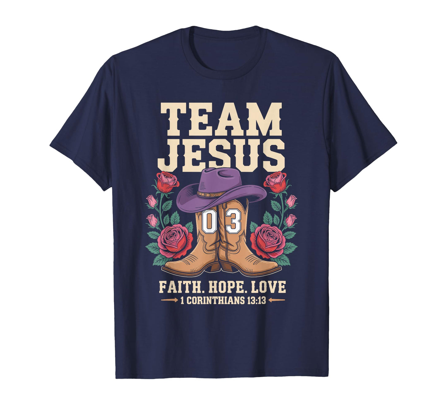 Christian - Team Jesus 03 Faith Hope Love T-Shirt