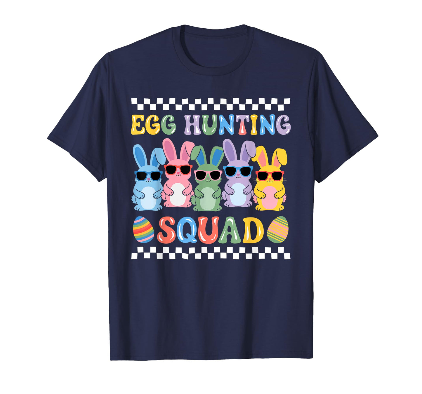 Happy Easter Bunny Egg Hunting Squad Crew Family Boy Girl T-Shirt