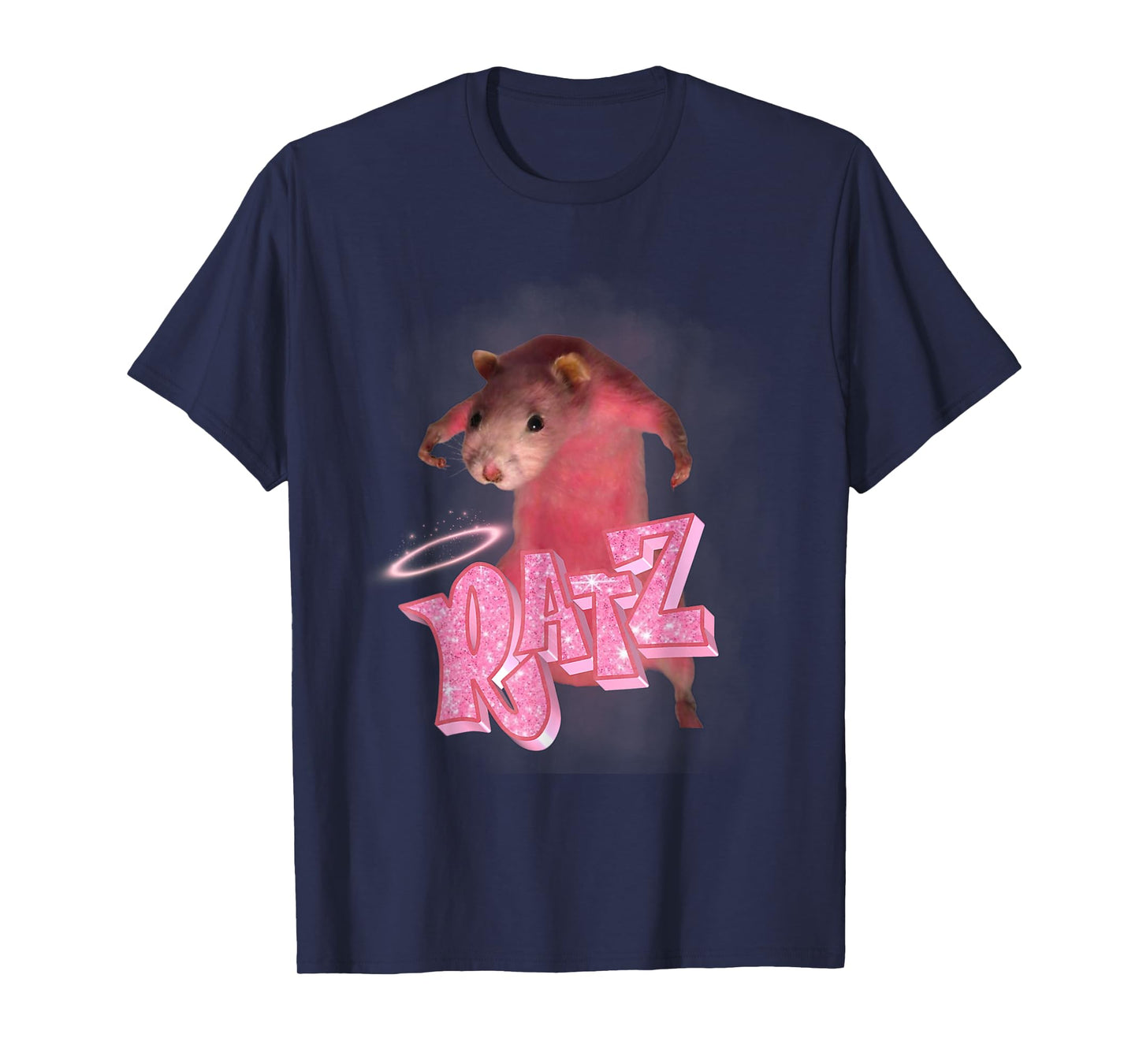 Retro Ratz - Funny Pink Rat Meme, Funny Saying T-Shirt