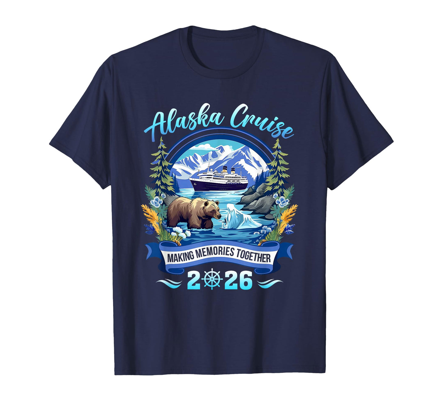 Matching Family Friends And Group Alaskan Alaska Cruise 2026 T-Shirt