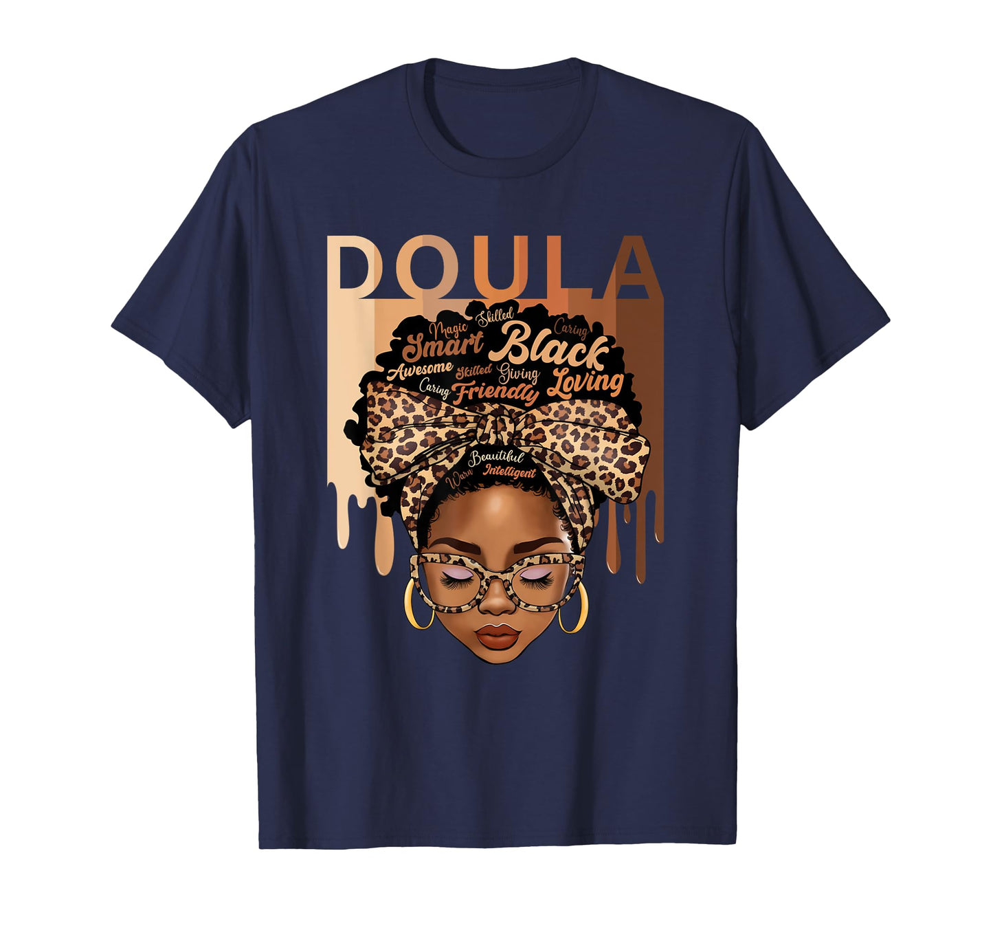 Doula Appreciation Birth Doula Postpartum Dope black Doula T-Shirt