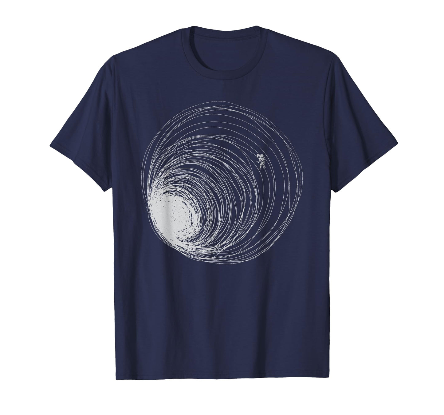 Black Hole Astronaut Lost in Space Illustration Universe T-Shirt