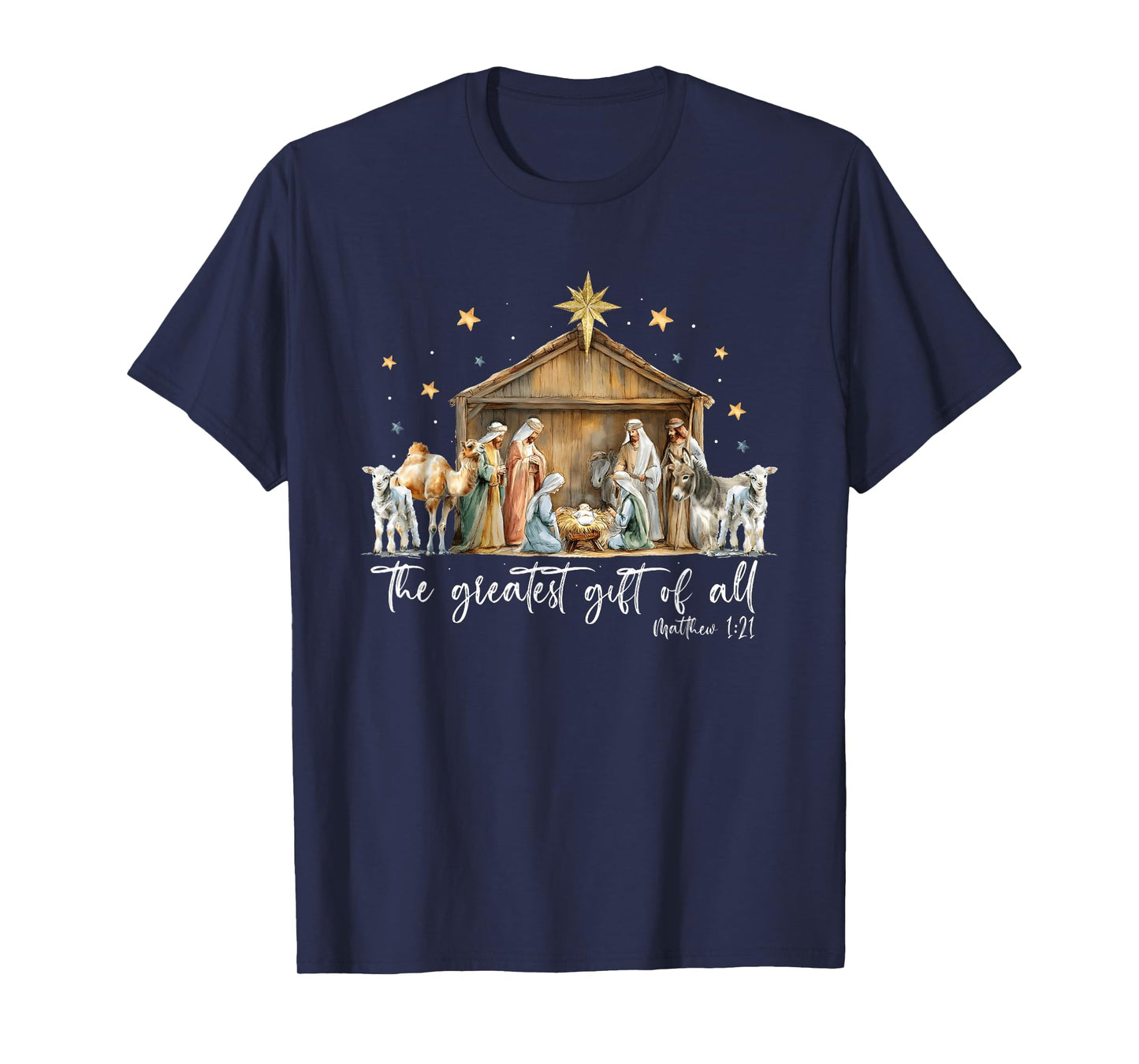 The Greatest Nativity Scene Jesus Christian Christmas T-Shirt