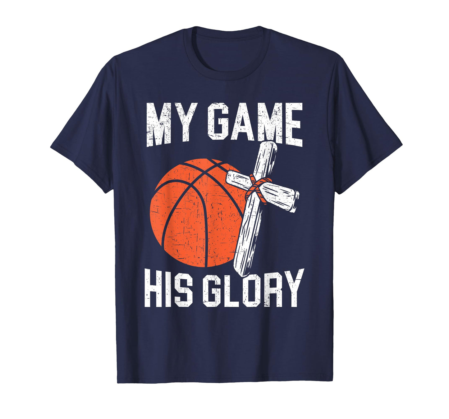Basketball And Jesus Christ Christian Believer Hooper T-Shirt