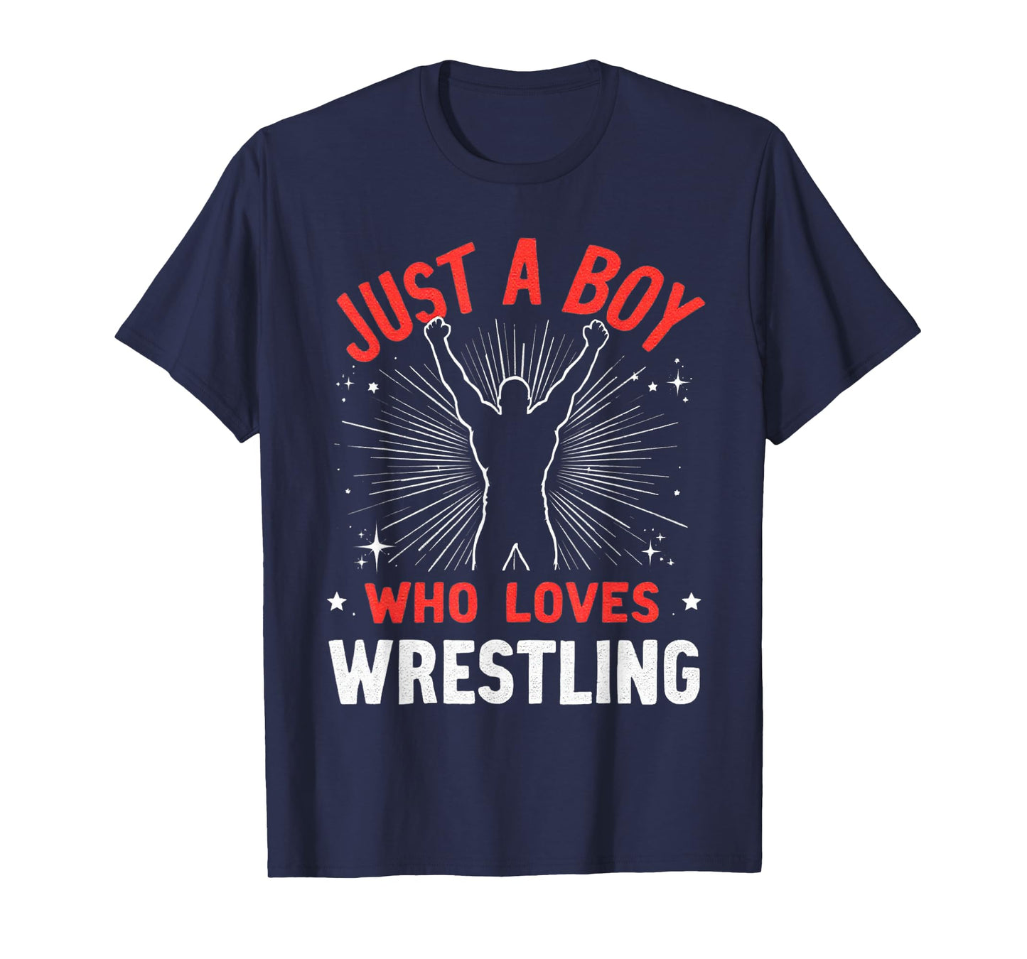 Just A Boy Who Loves Wrestling, Boys & Kids, Wrestler Boy T-Shirt