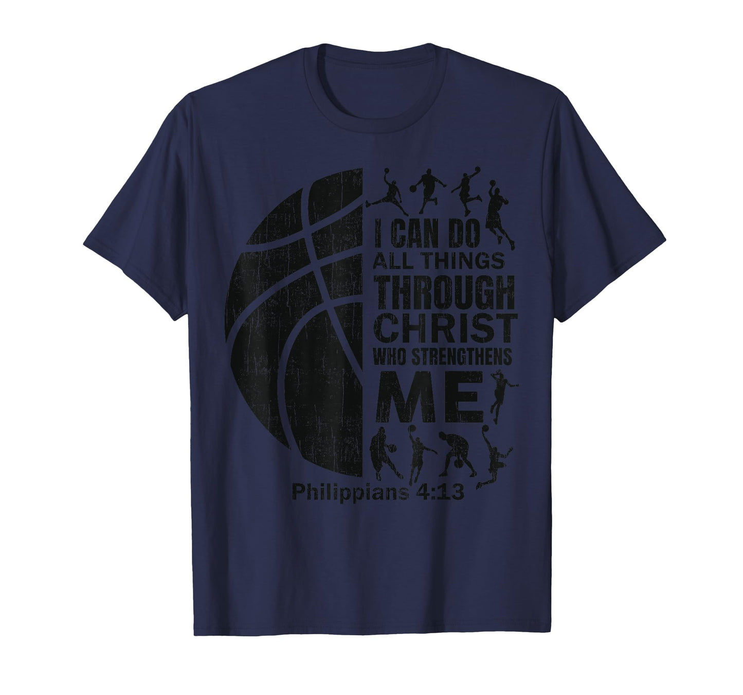 Basketball-Shirt Bible Verse Men Boys Kid Christian Christ T-Shirt