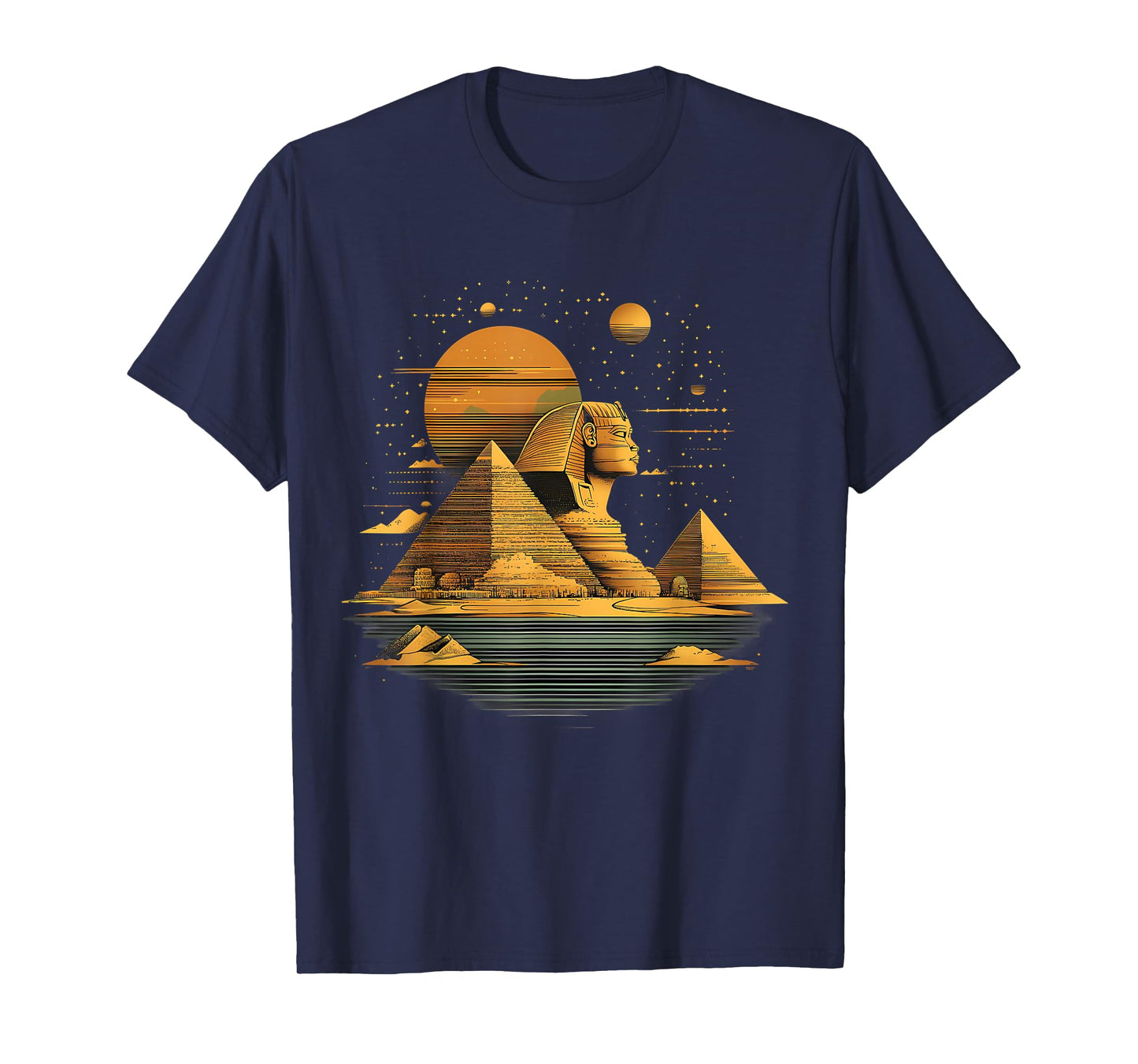 Ancient Egypt Tutankhamun Sphinx Pyramid Egypt Mythology T-Shirt