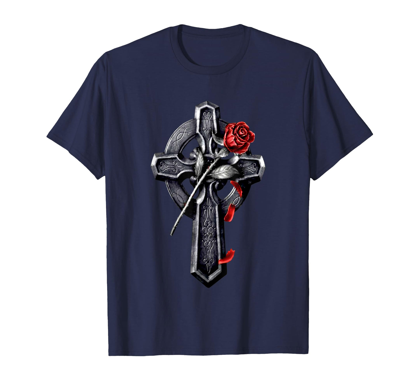 Faith Cross Rose Jesus Christian Lover T-Shirt