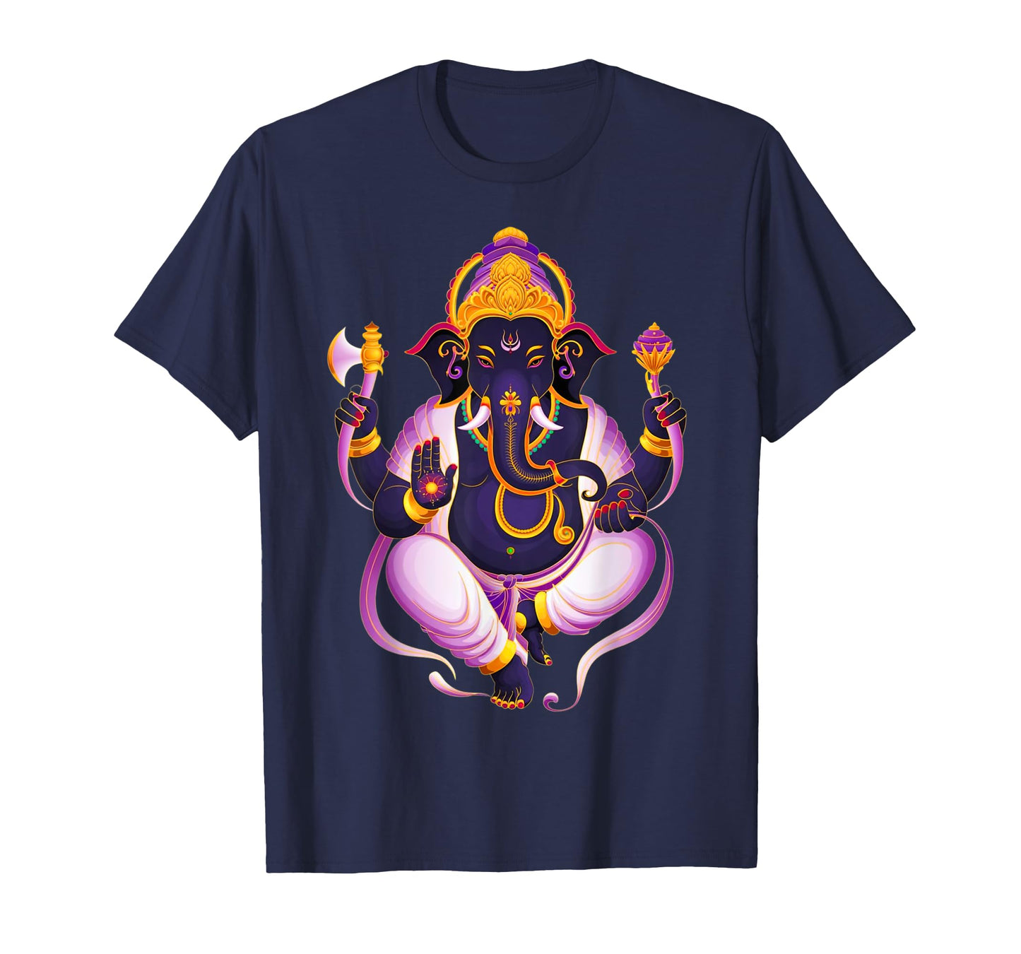 Hindu Ganesha Puja Elephant God India Meditation Yoga Murti T-Shirt
