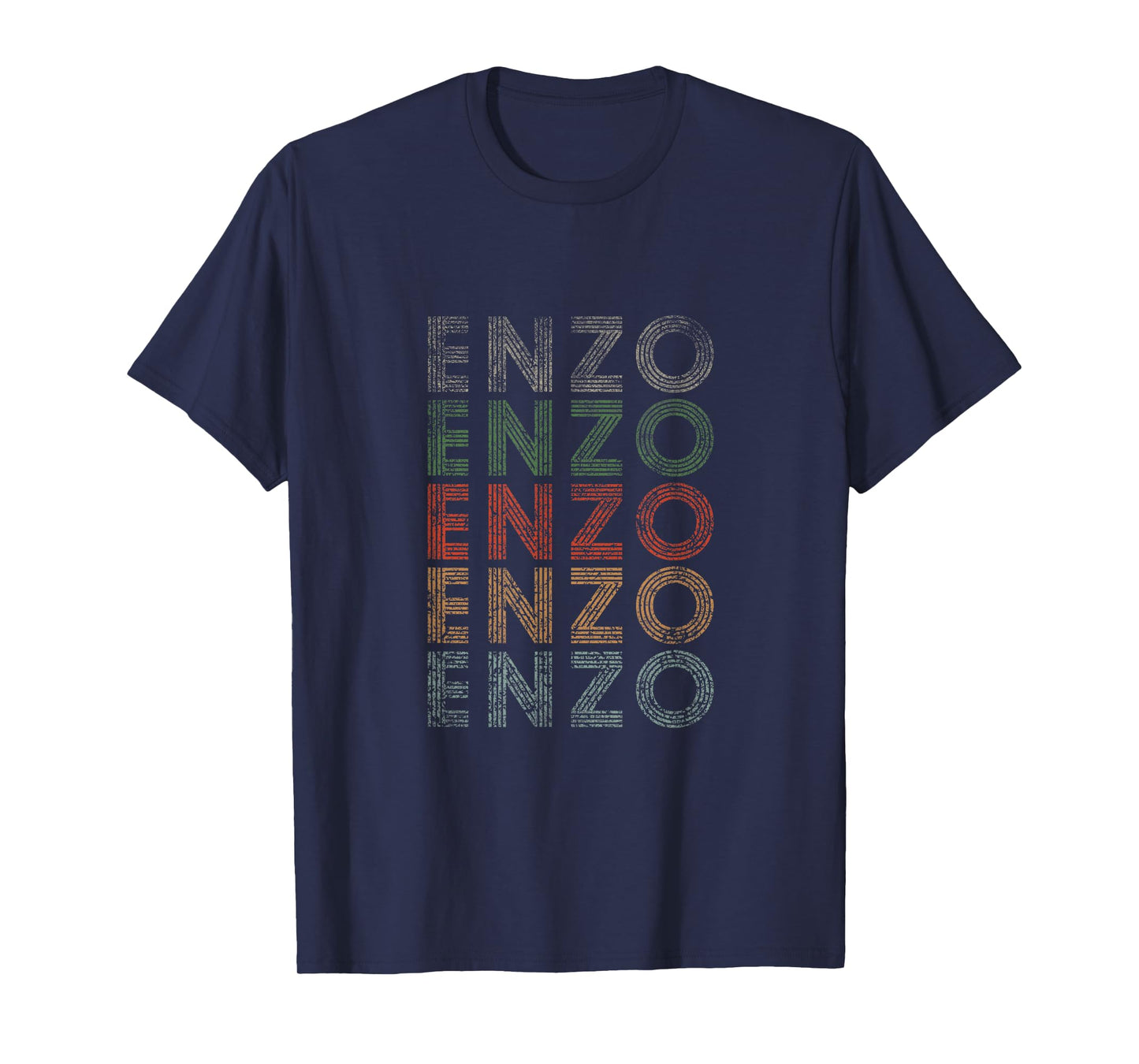 Enzo First Name Grunge Style Vintage Retro T-Shirt