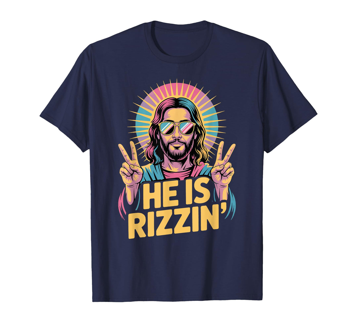 Easter Religious Funny He is Rizzin Jesus T-Shirt