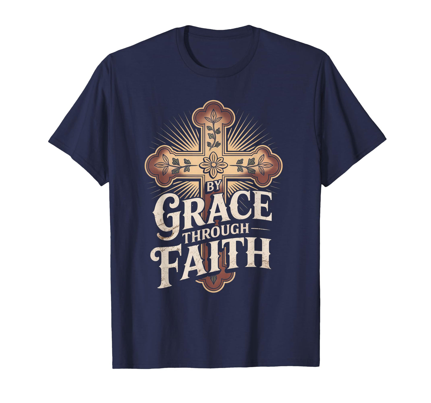 Saved by Grace Ephesians 2:8-9 Faithful Tee T-Shirt
