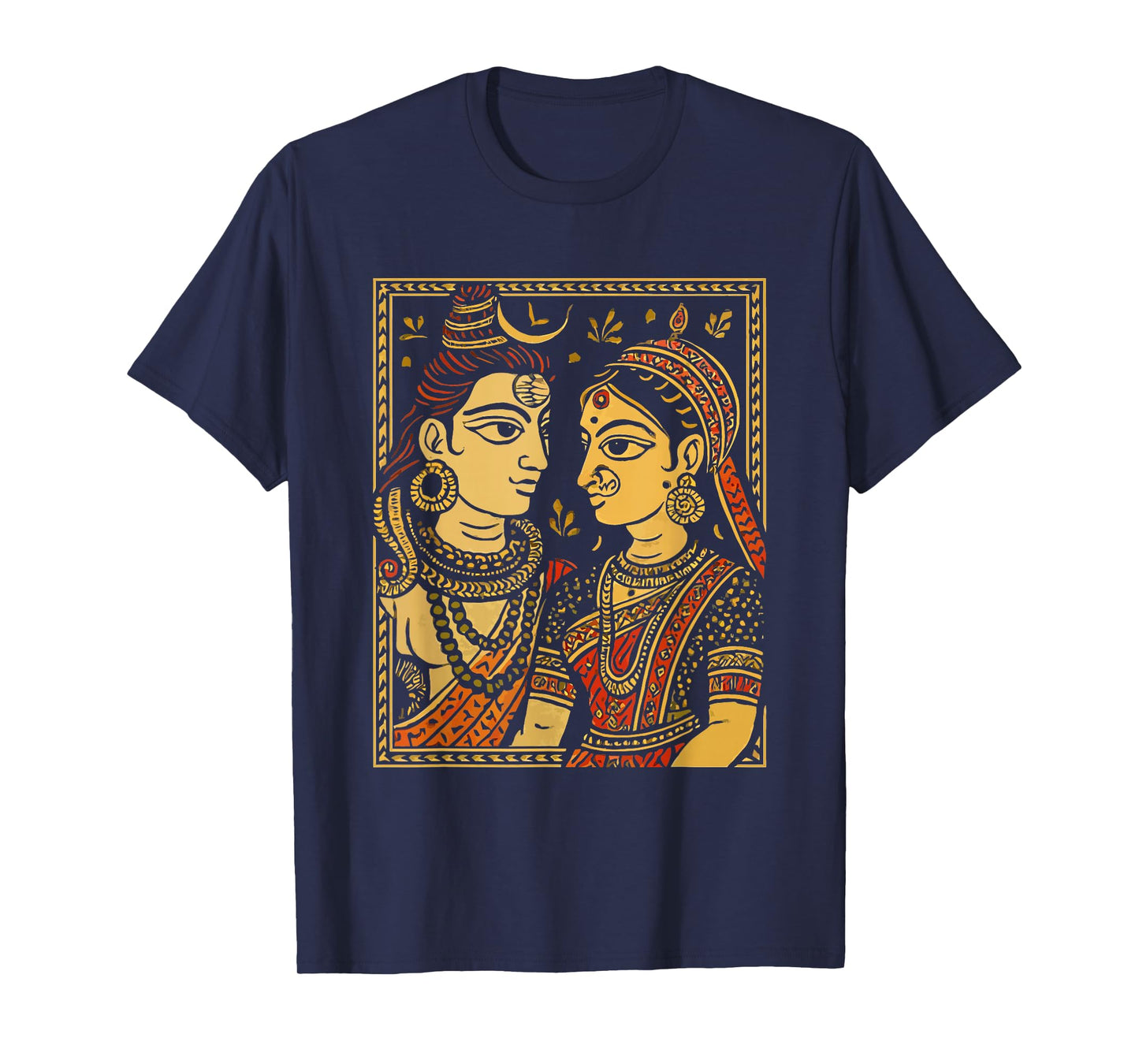 Lord Shiva Durga Hindu God Mahadeva Goddess Parvati T-Shirt