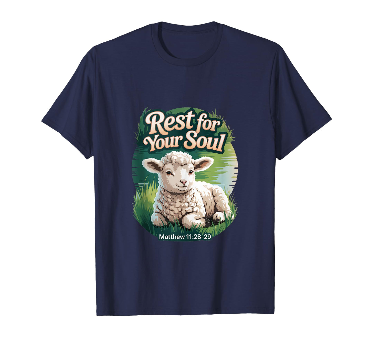 Rest for Your Soul/Matthew 11 / Peaceful Lamb by Water Tank Top