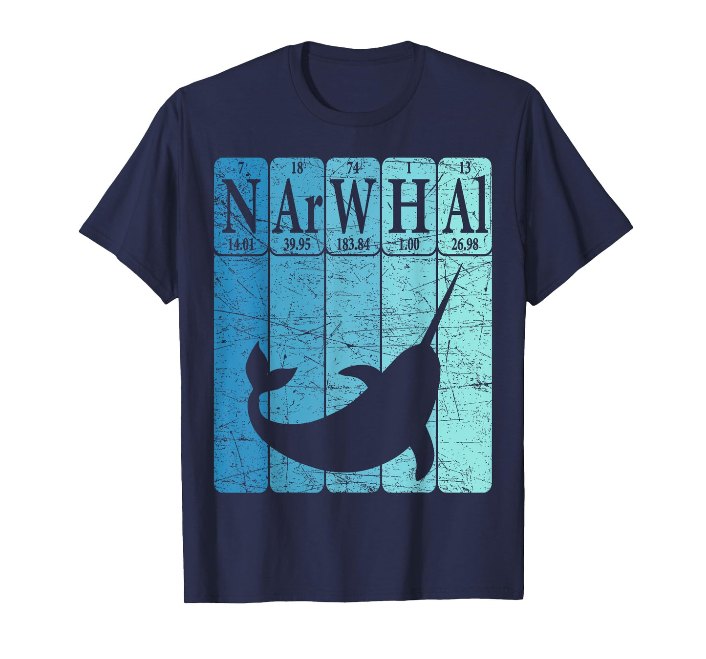Narwhal Periodic Table Elements Narwhal Oceanology T-Shirt