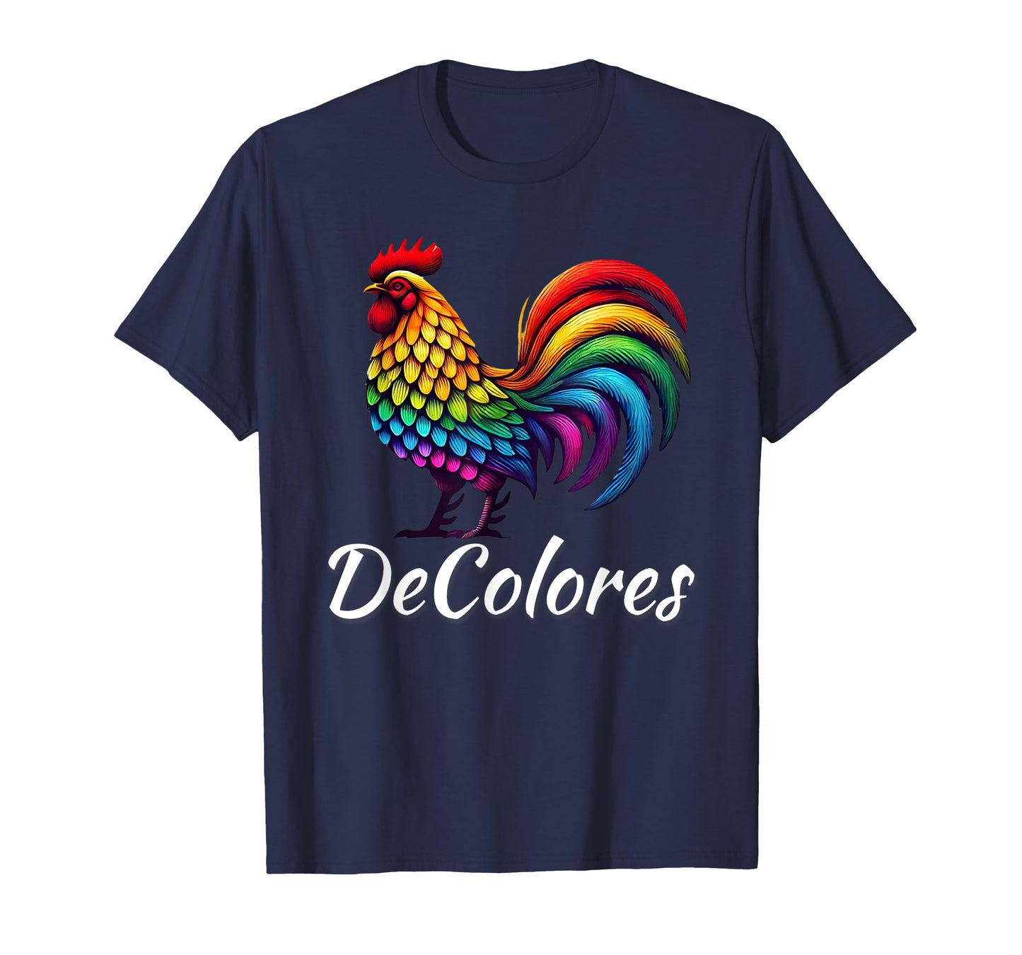 DeColores Cursillo Raibow Rooster Catholic T-Shirt