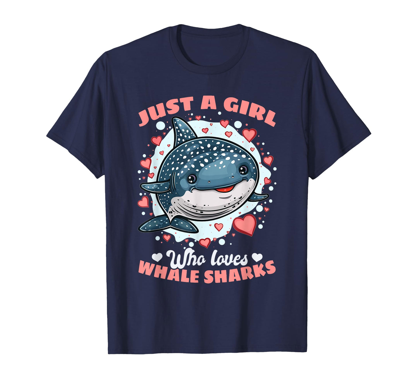 Funny Whale Shark Animal Just A Girl Who Loves Whale Sharks T-Shirt