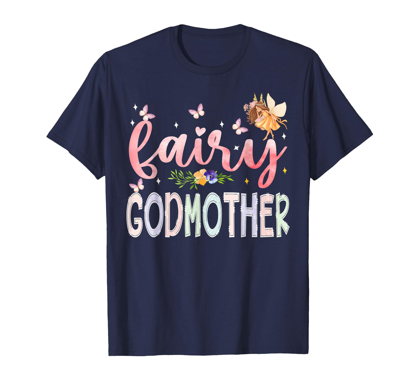 Fairy GodMother Magical Floral Birthday Girl Fairytale T-Shirt