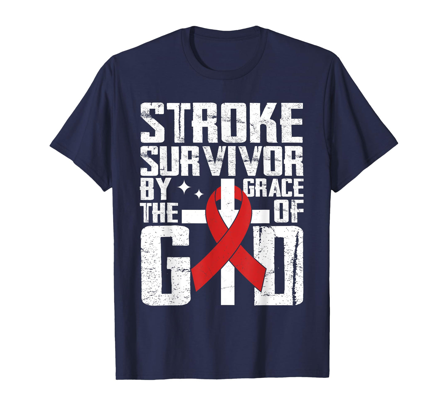 Stroke Survivor The Grace Of God Christian Stroke Awareness T-Shirt