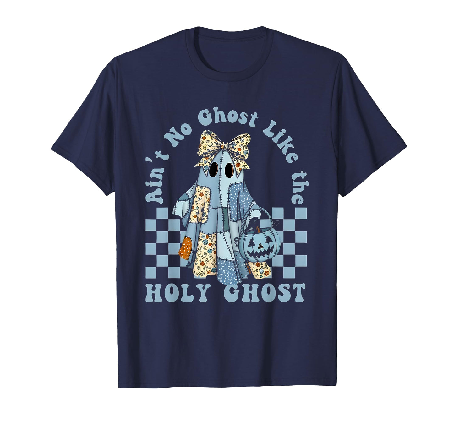 Ain't no Ghost Like The holy Ghost Coquette Bow Halloween T-Shirt