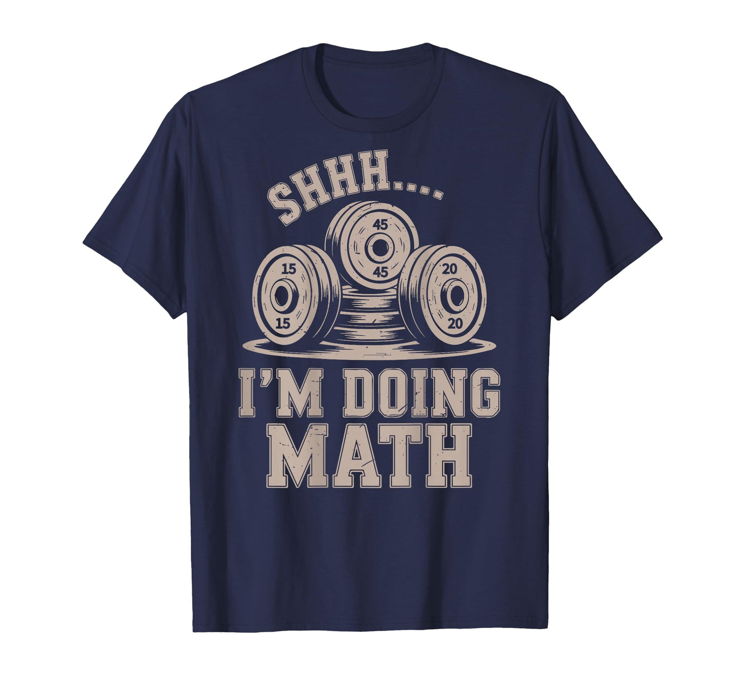 Shhh I'm Doing Math Funny Christian Gym Workout Jesus Women T-Shirt