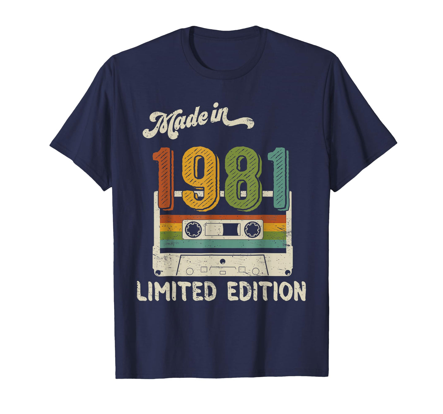 Made In 1981 Limited Edition Retro Cassette 44th Birthday T-Shirt