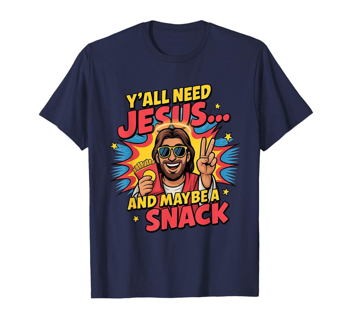 Funny Catholic Christian and Snack Faith Driven T-Shirt